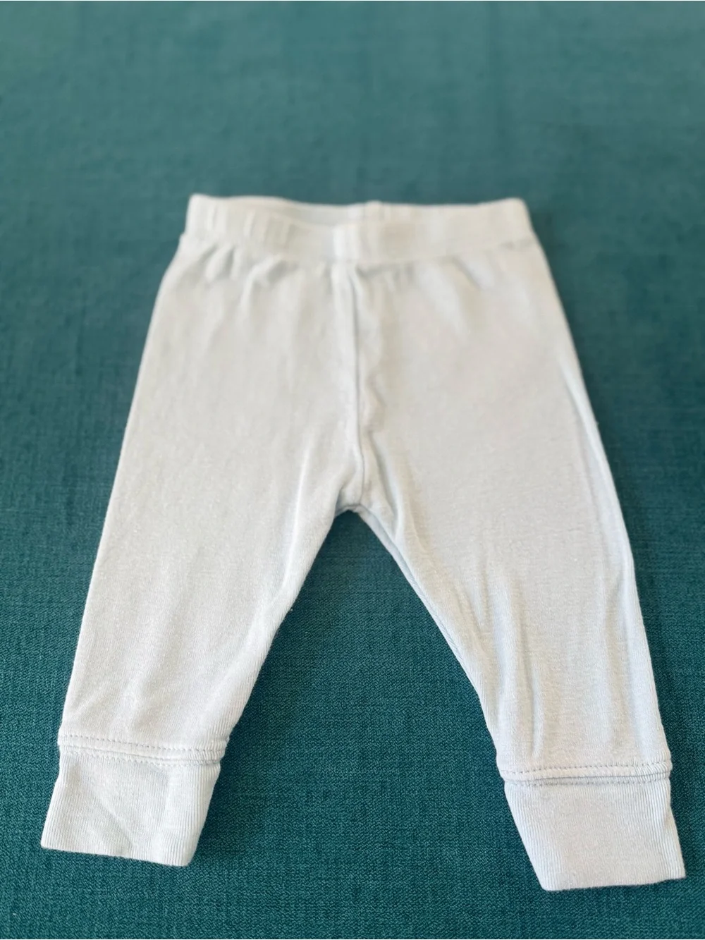 Cloud Island 0-3M Newborn Baby Cotton Jogger Pants Coral, Light Blue, and Stripe